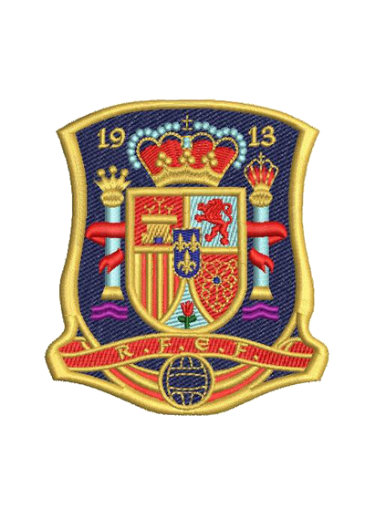 Bordados termocolantes Seleção Espanhola de Futebol  11X8CM